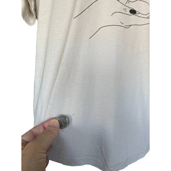 Nectar Clothing Women's T Shirt Tee Top Size L Pug In Lady Hand SS Ctn Modal - Picture 10 of 10